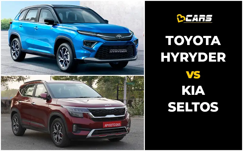 Toyota Urban Cruiser Hyryder Vs Kia Seltos Price, Engine Specs, Dimensions Comparison